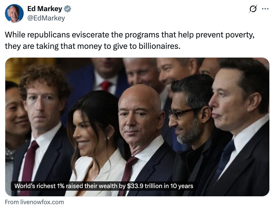 'Tweet from Ed Markey'