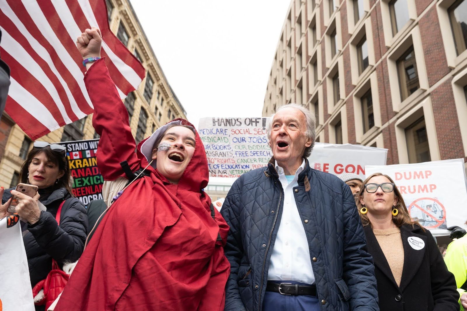'Photo of Ed Markey at a march'
