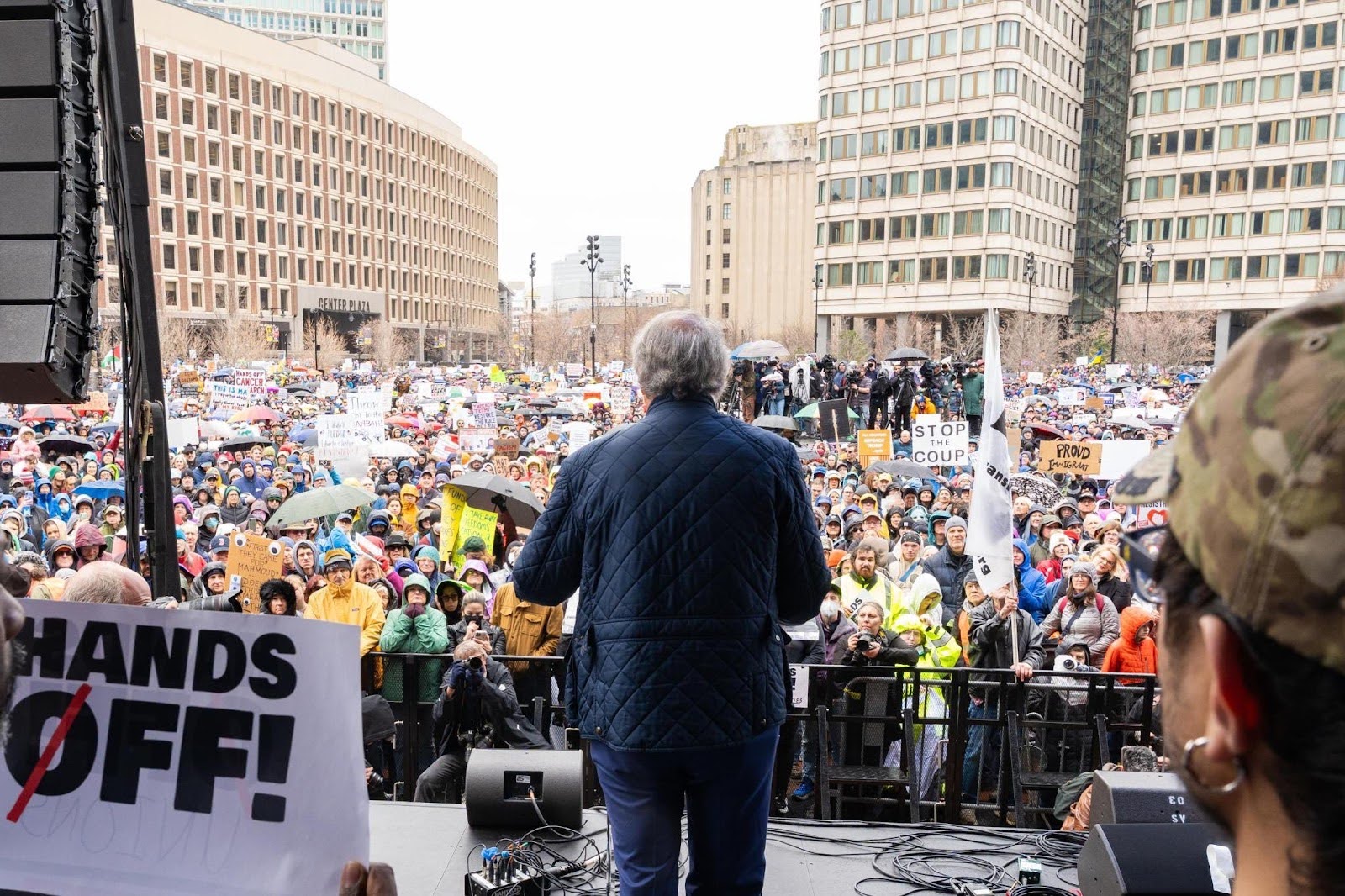 'Ed Markey speaking to the No Kings rally'