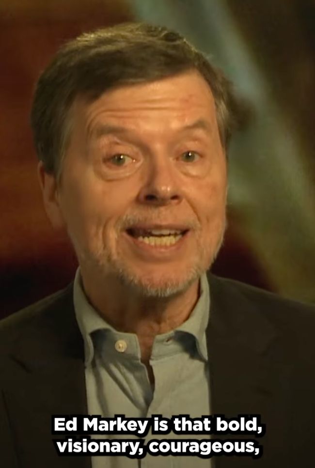 'Screenshot of Ken Burns endorsement video'