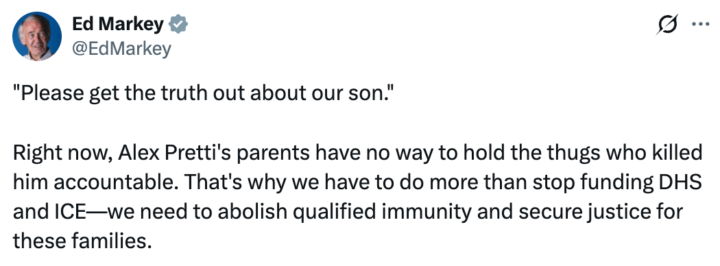 'Tweet from Ed Markey'